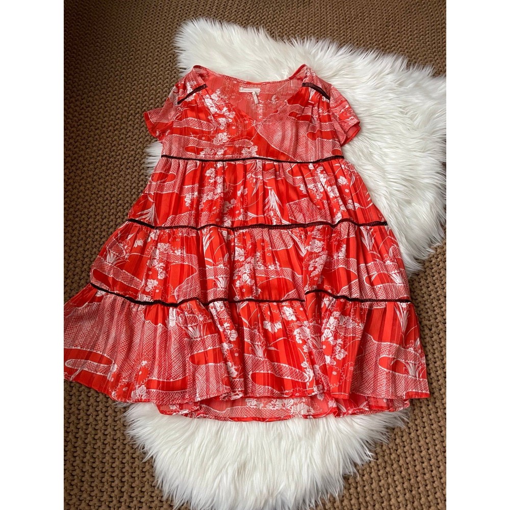 Urban Outfitters Red Floral Mini Dress
